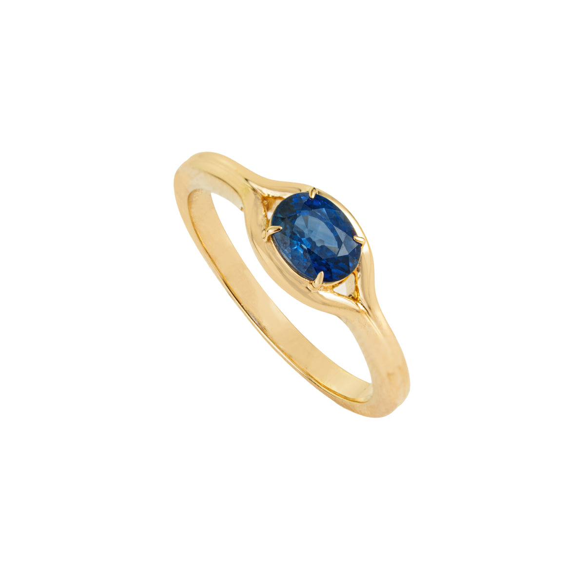 Blue Sapphire Gold Ring