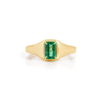 Emerald Signet Ring