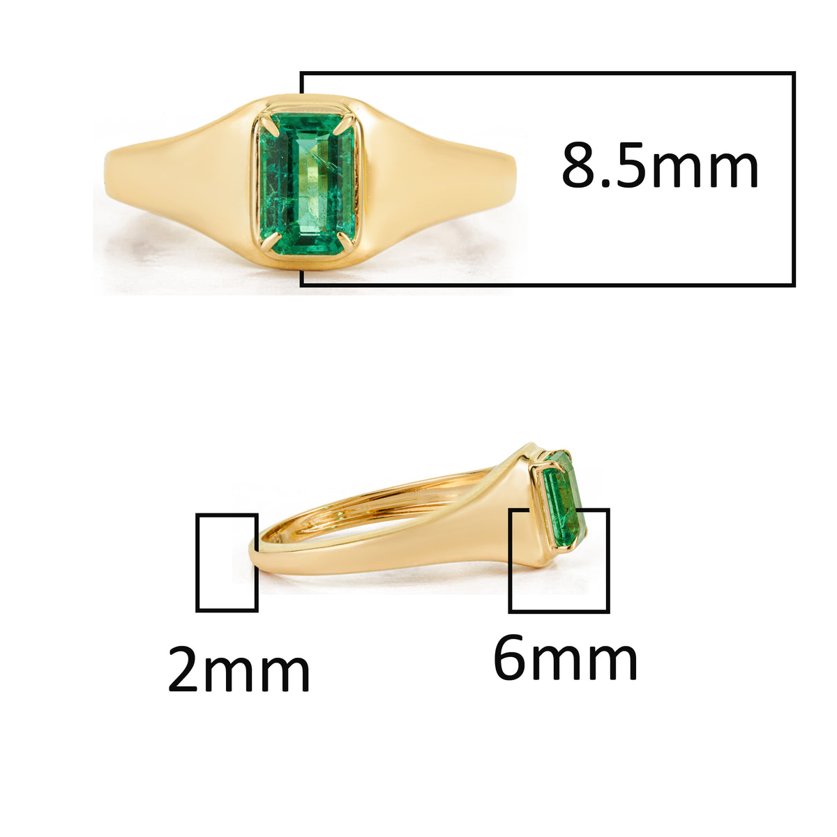 Emerald Signet Ring