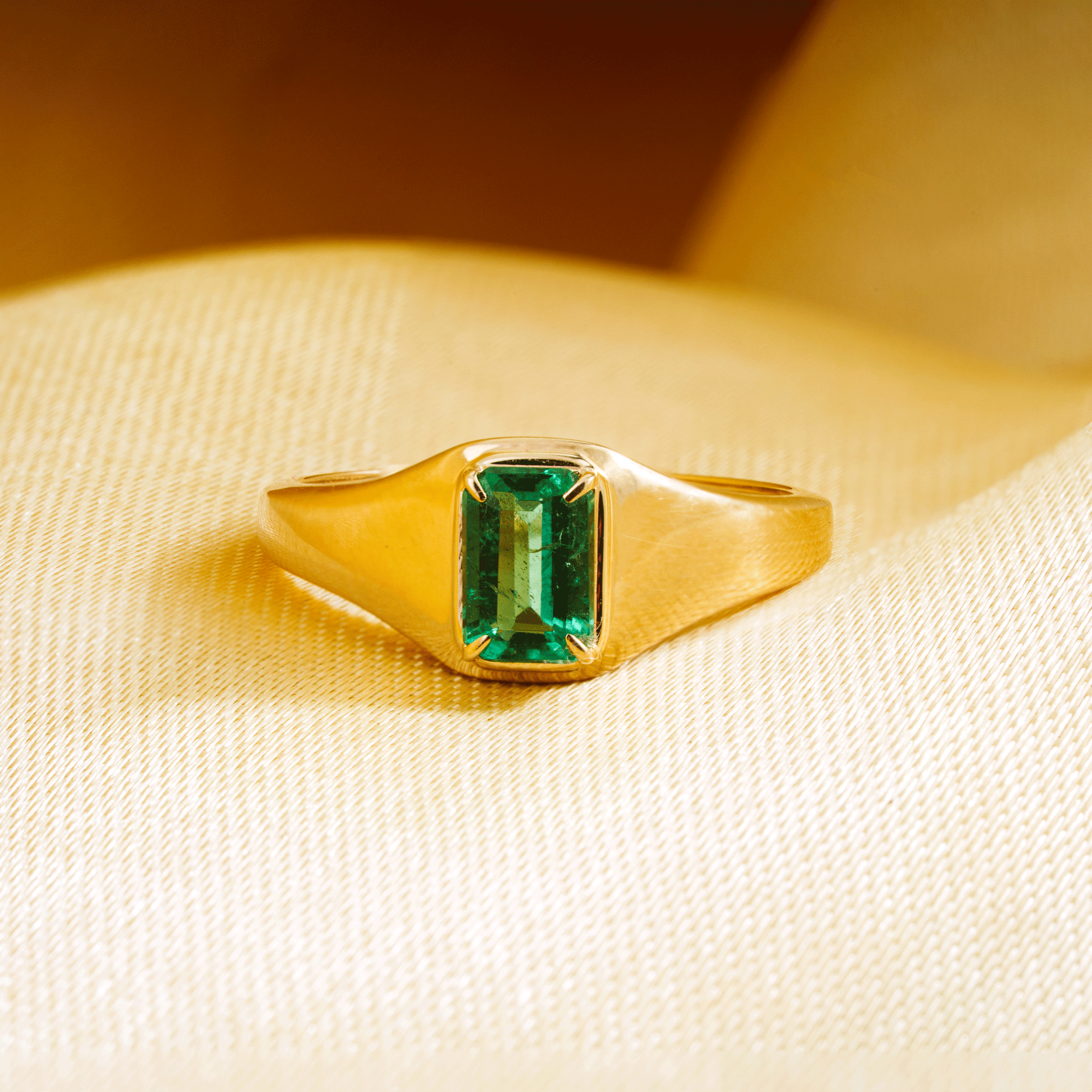 Emerald Signet Ring