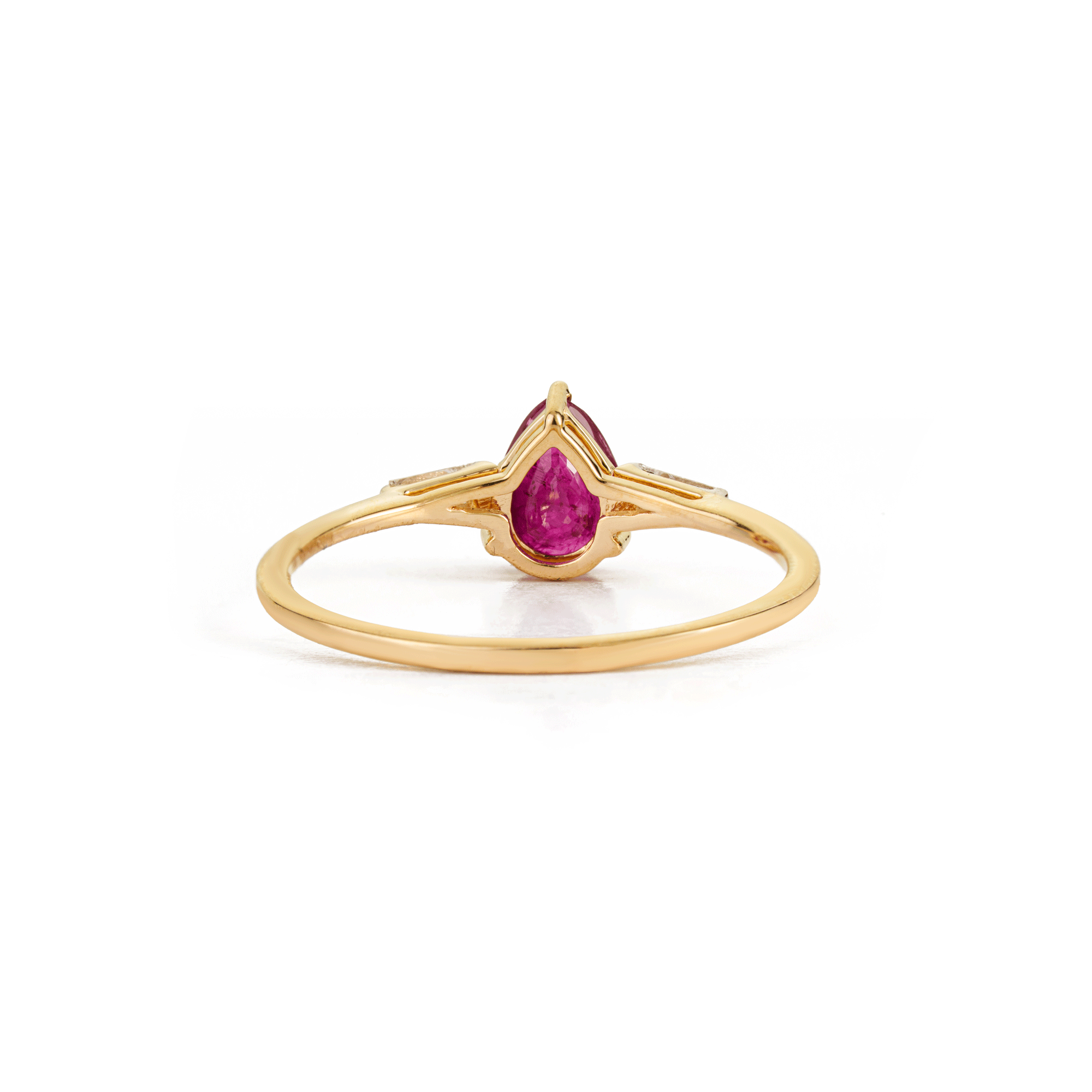 Ruby Pear Shaped Ring