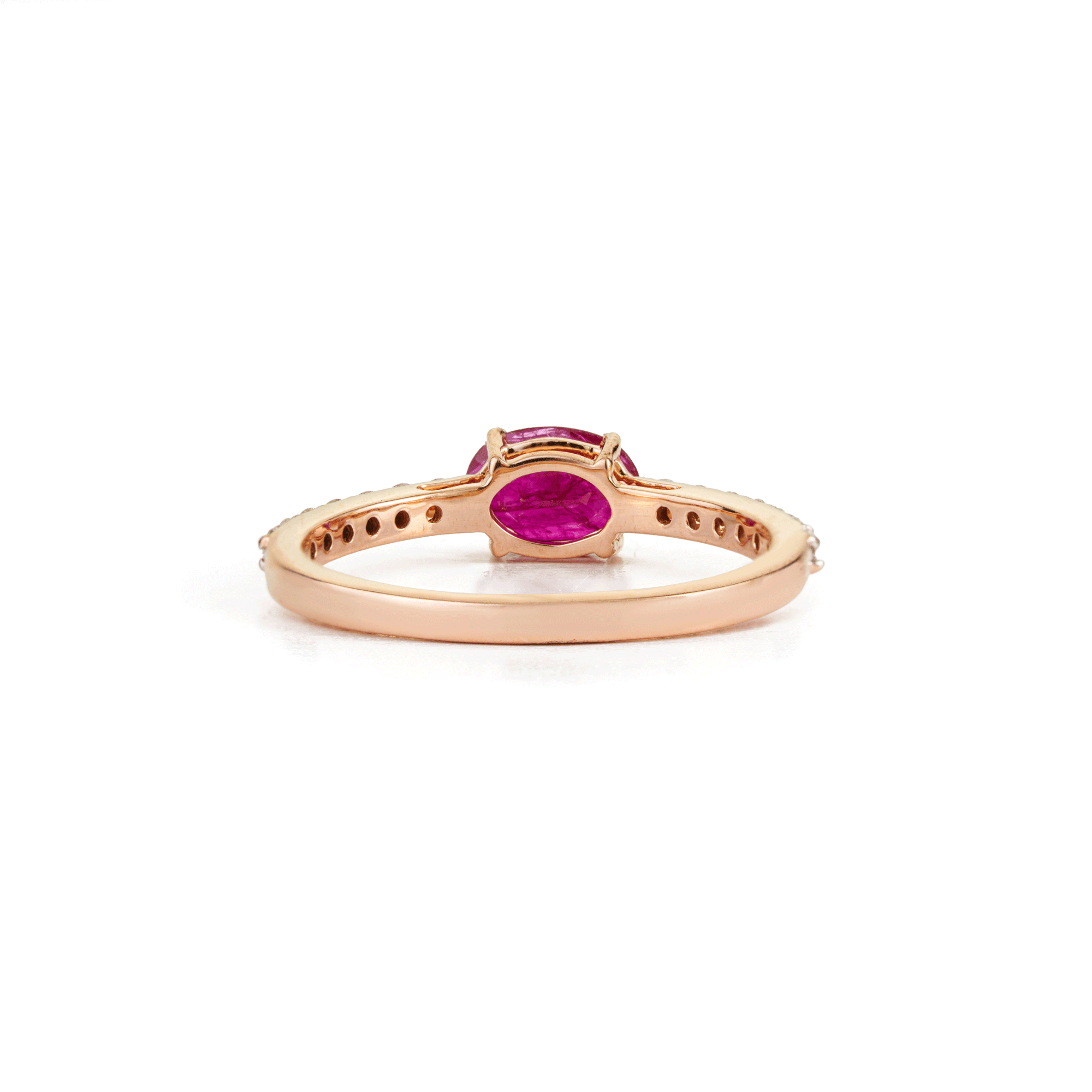 Oval Ruby & Diamond Ring