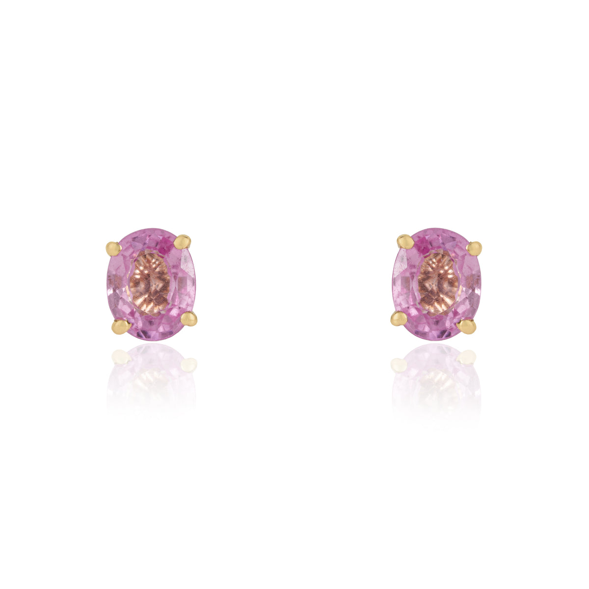 Pink Sapphire Stud Diamond