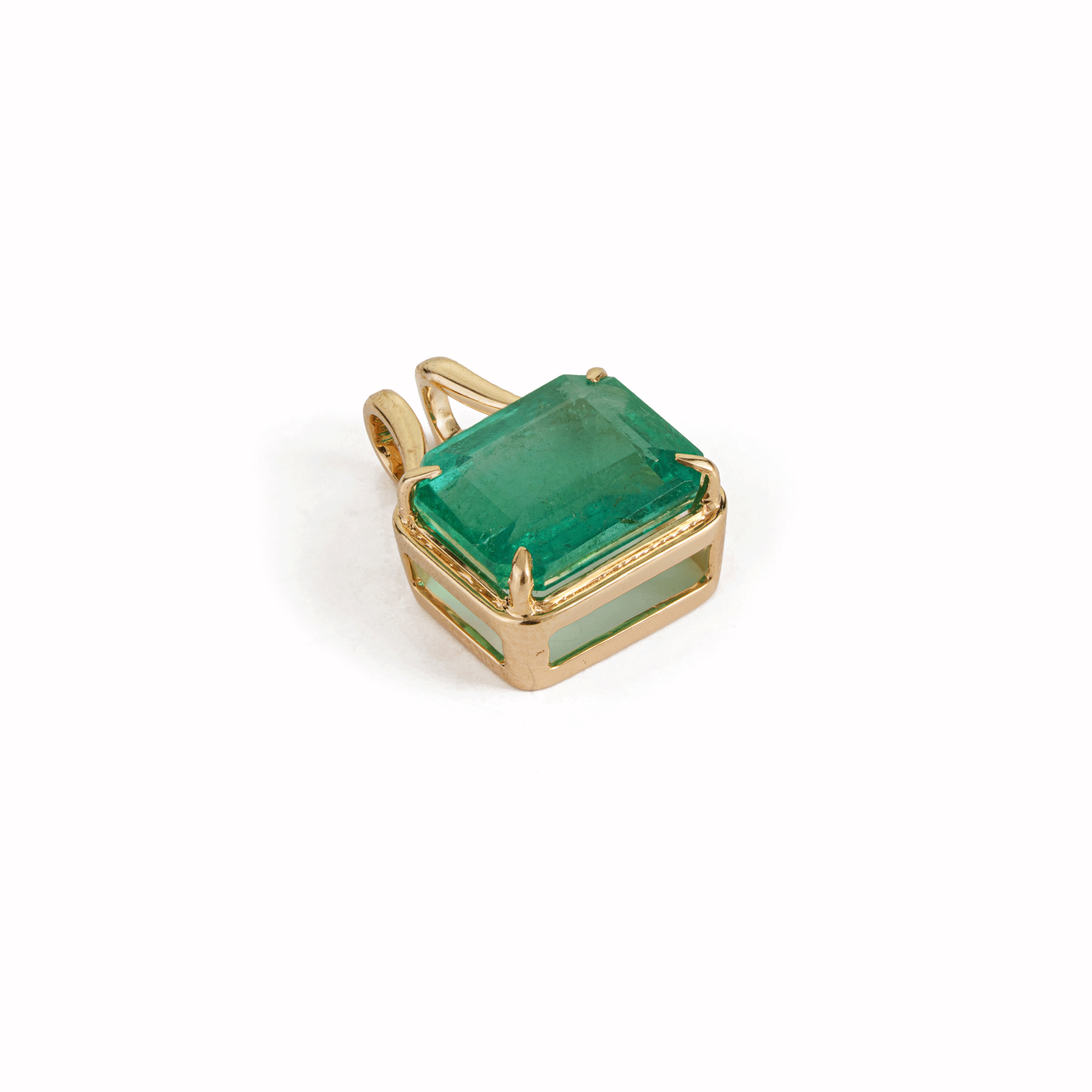 Rectangular Emerald Cut Pendant