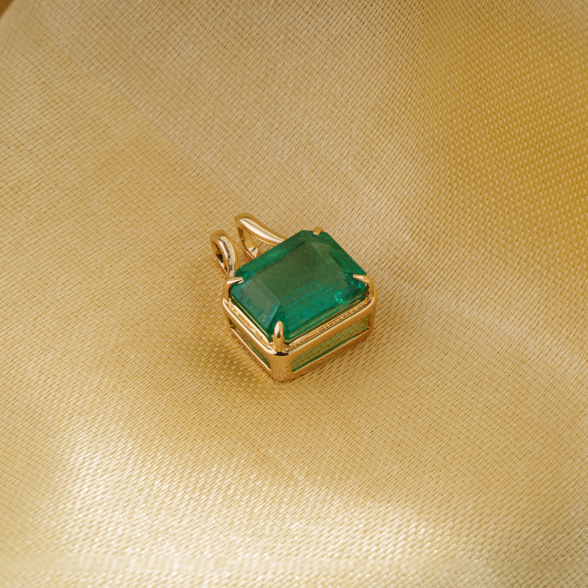 Rectangular Emerald Cut Pendant