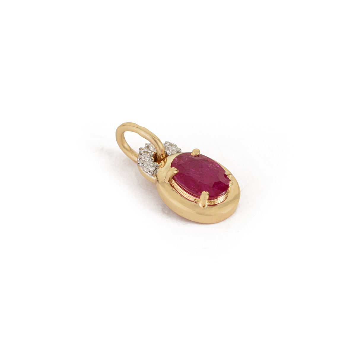 Ruby Pendant with Diamonds