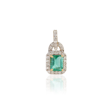 Emerald Diamond Pendant