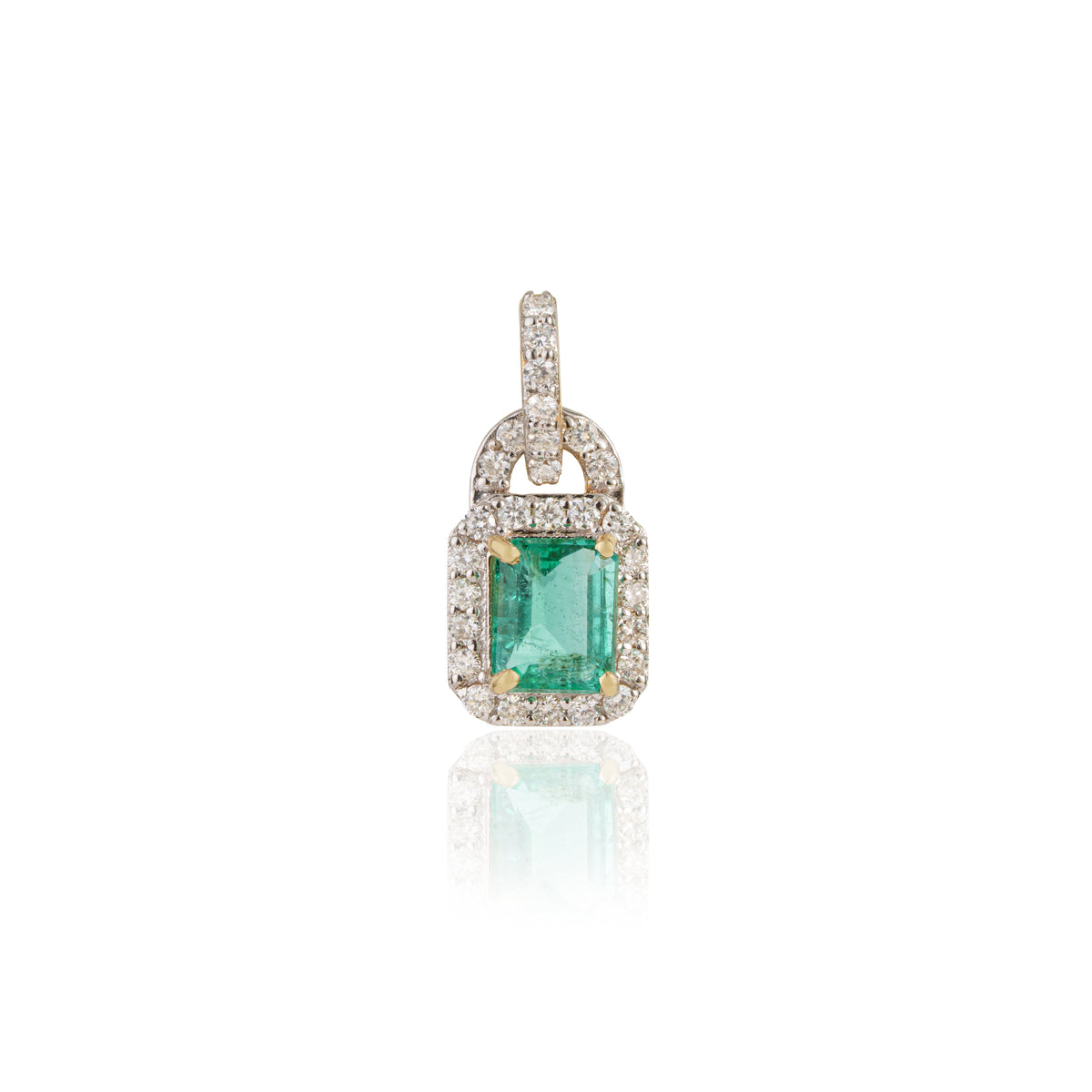 Emerald Diamond Pendant