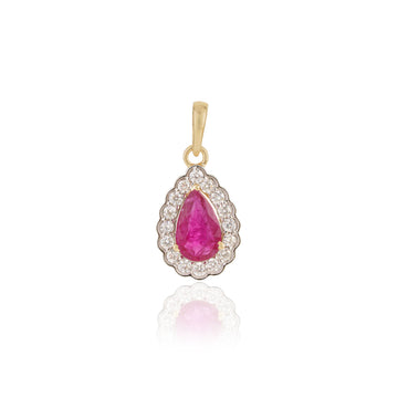 Ruby Diamond Pendant