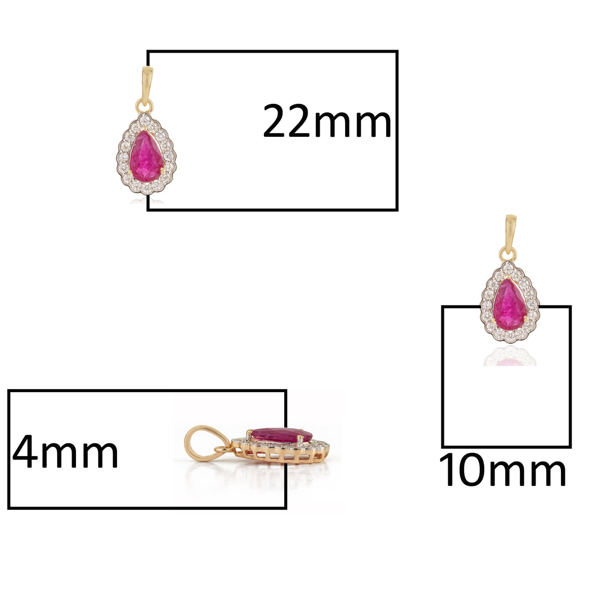 Ruby Diamond Pendant