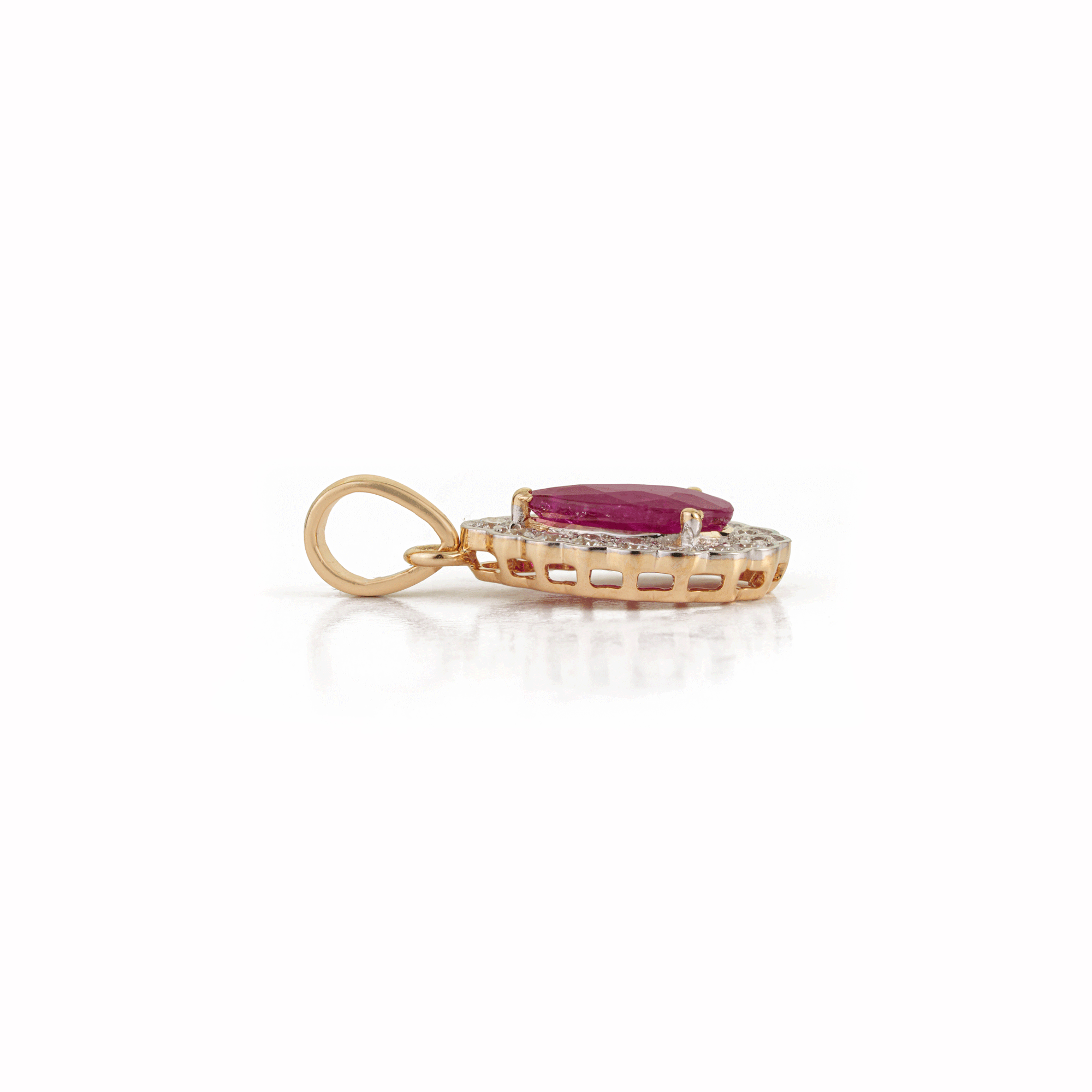 Ruby Diamond Pendant
