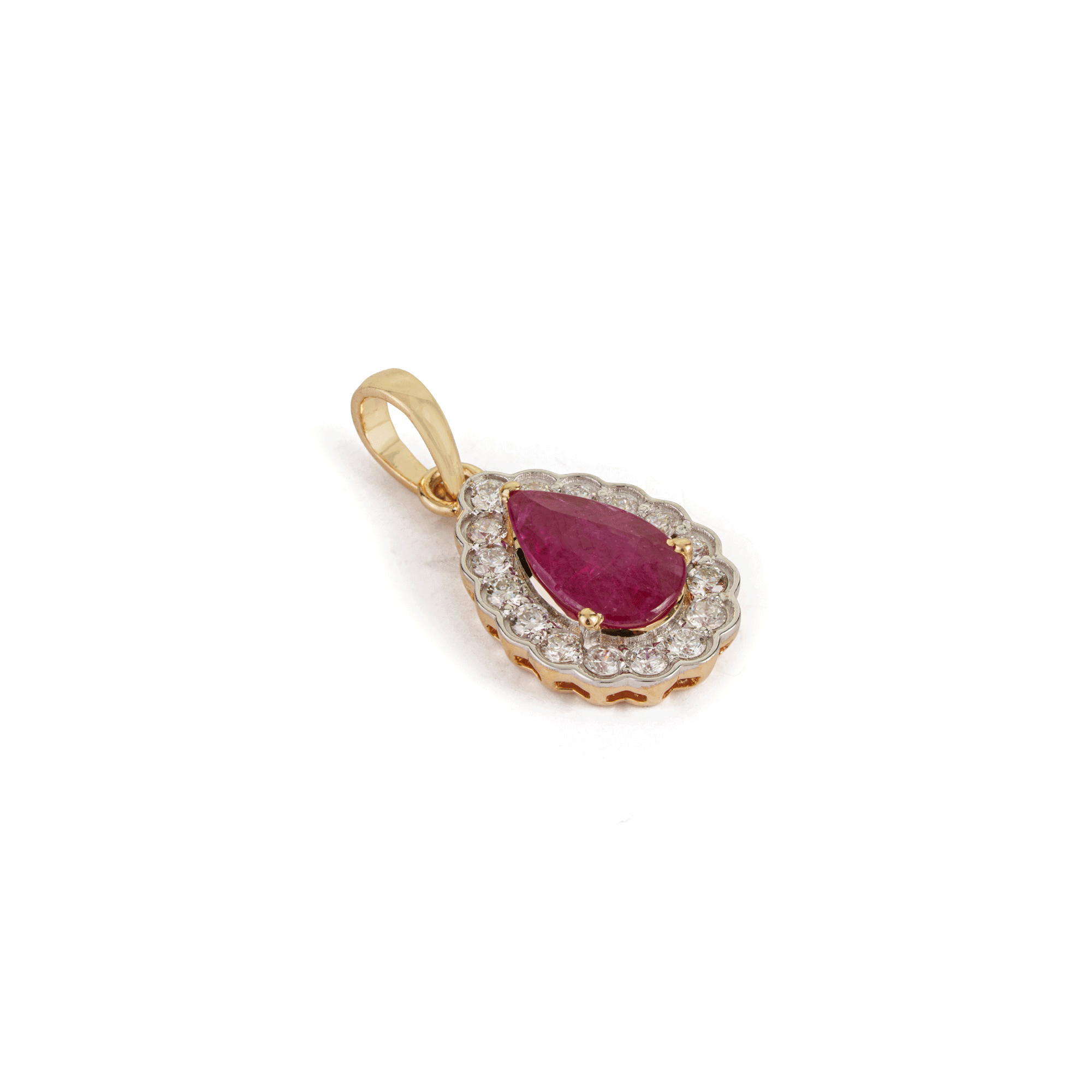 Ruby Diamond Pendant