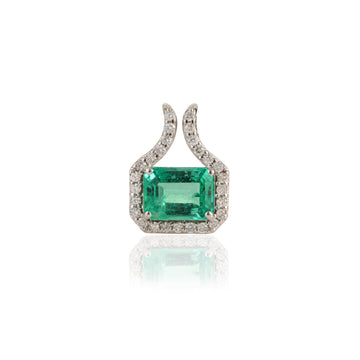 Emerald Diamond Pendant