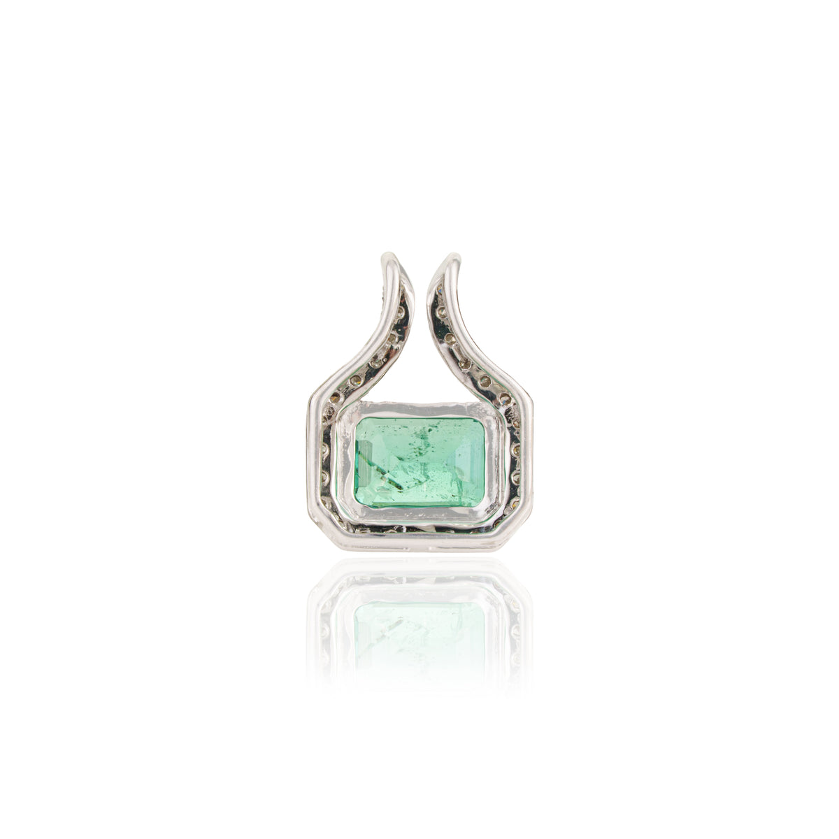 Emerald Diamond Pendant
