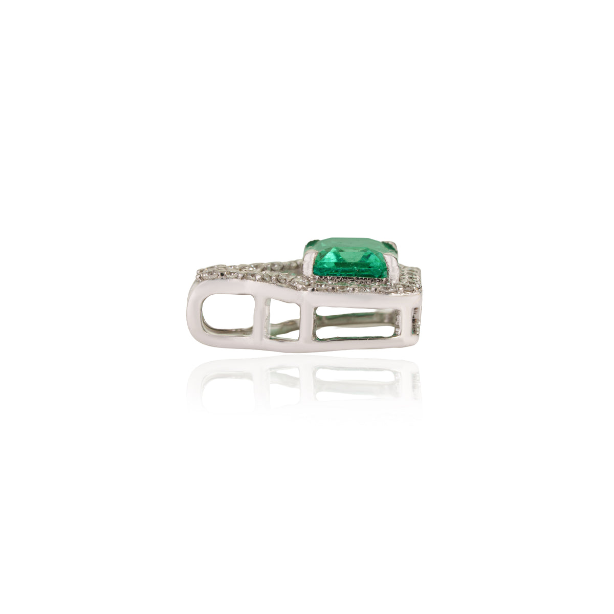 Emerald Diamond Pendant