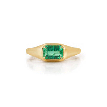 Emerald Signet Ring