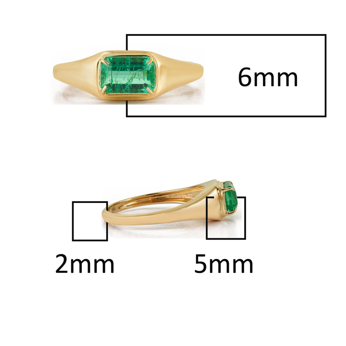 Emerald Signet Ring