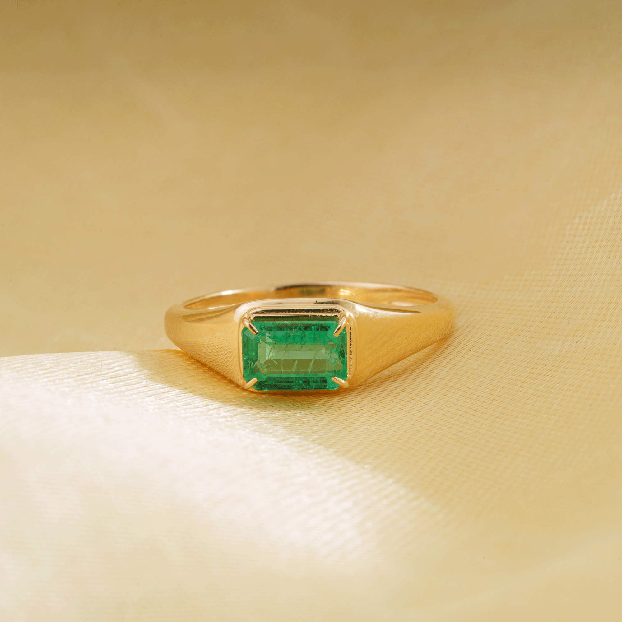 Emerald Signet Ring