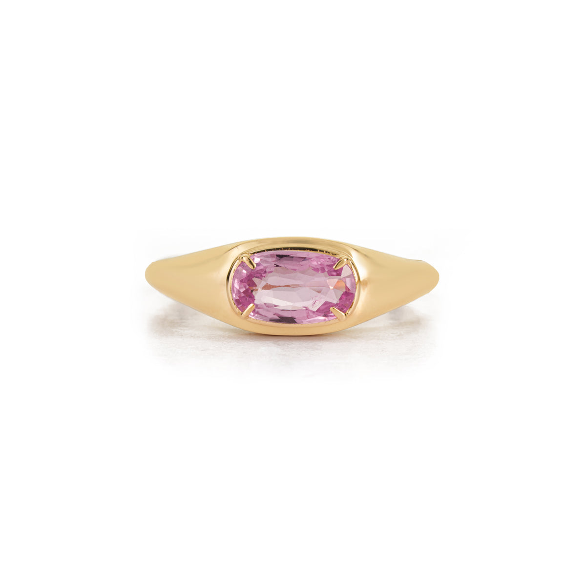 Pink Sapphire Signet Ring