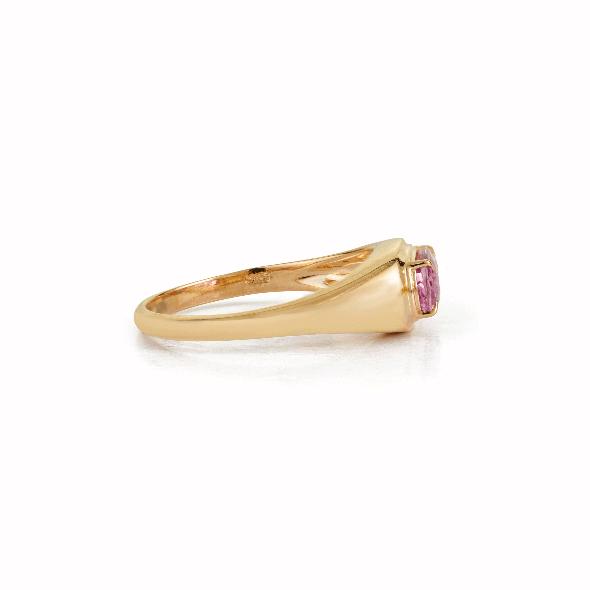 Pink Sapphire Signet Ring