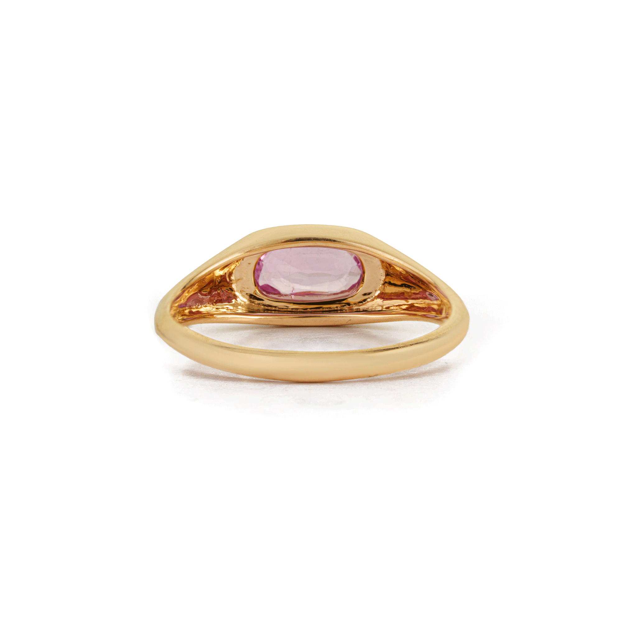 Pink Sapphire Signet Ring