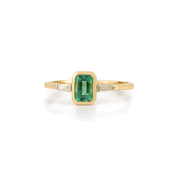 Emerald & Diamond Ring