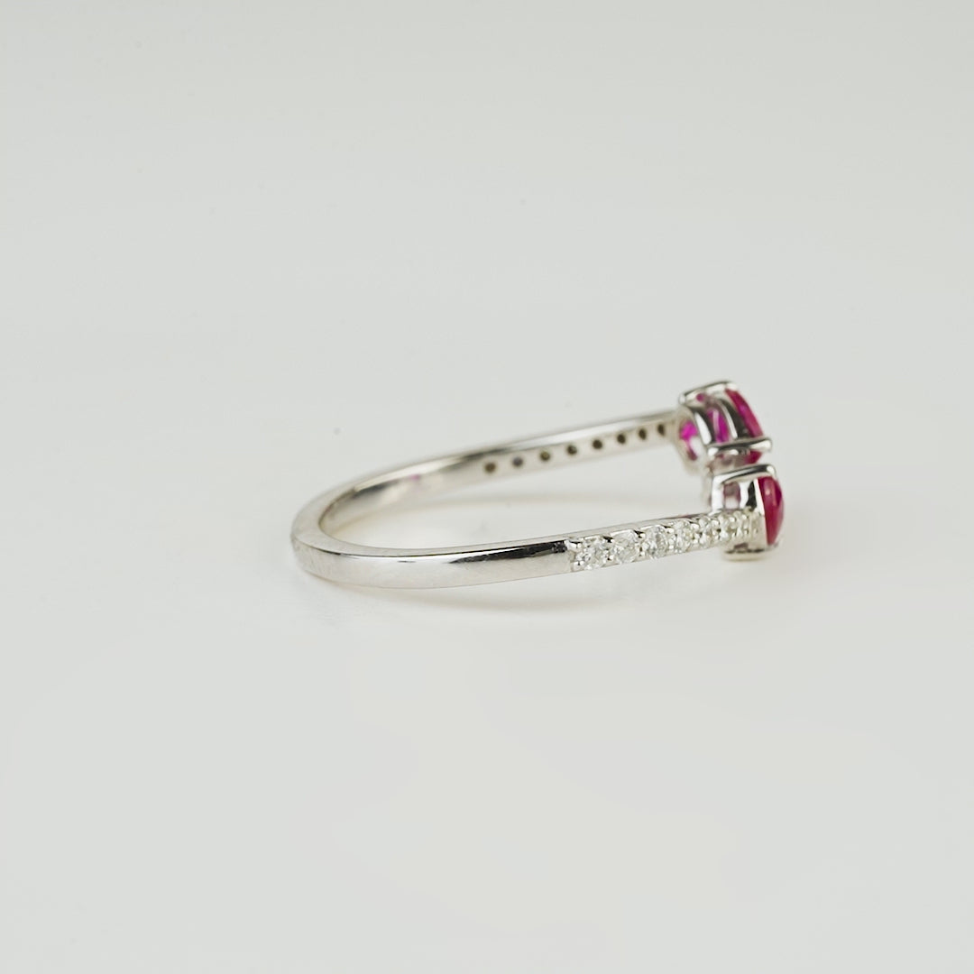 Ruby Diamond Ring for Women