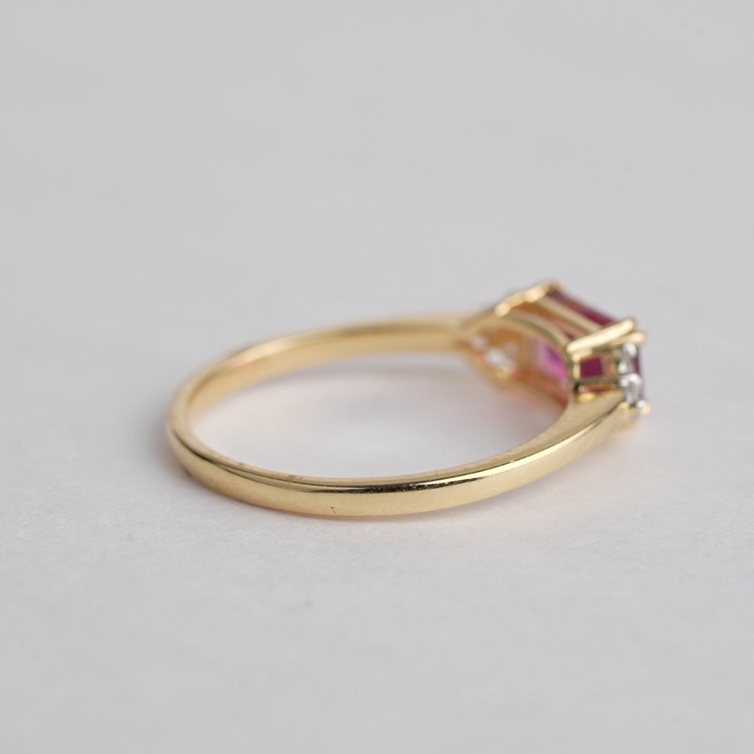 Tourmaline Diamond Ring
