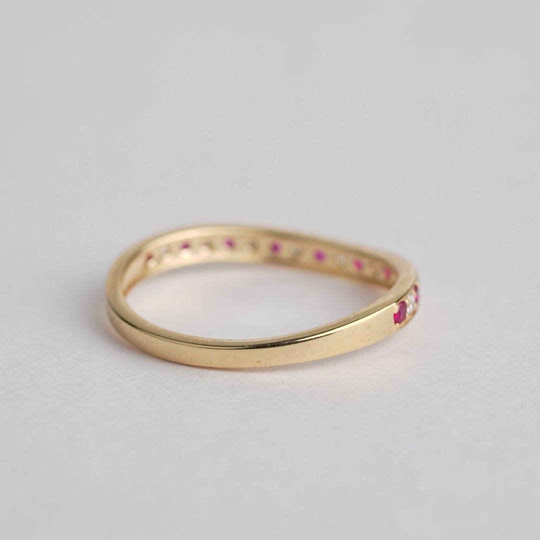 Ruby Diamond Eternity Band